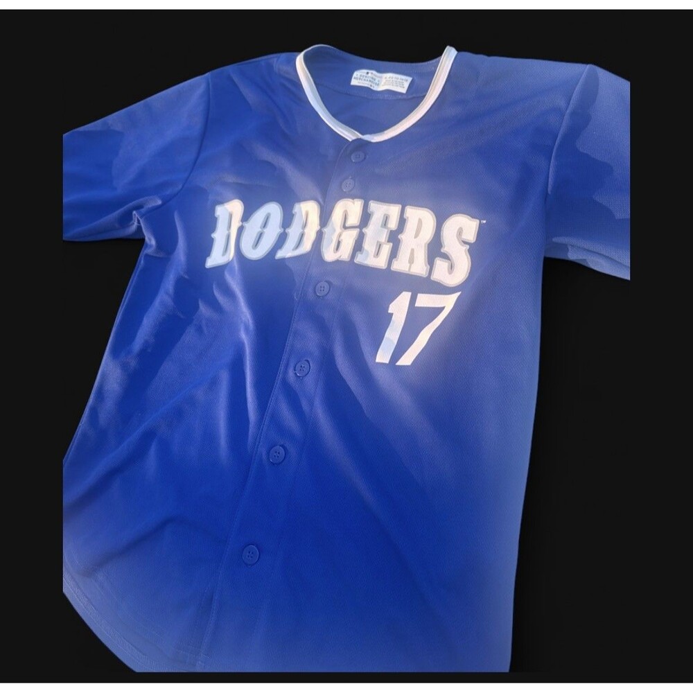 Shohei Ohtani #17 Los Angeles Dodgers Blue MLB Jersey Men’s XL Genuine Merchandi